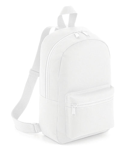 Bagbase Mini essential fashion backpack BG153 - White One size - Customisable Bags
