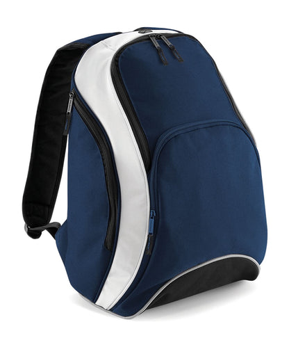 Bagbase Teamwear backpack BG571 - French Navy White One size - Customisable Bags