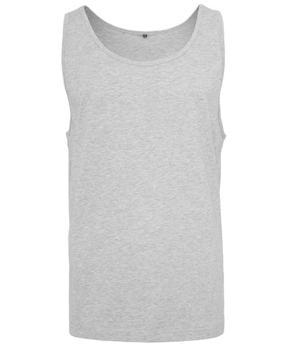 Build Your Brand BYB Jersey big tank BY003 - Heather Grey - Customisable T-Shirts