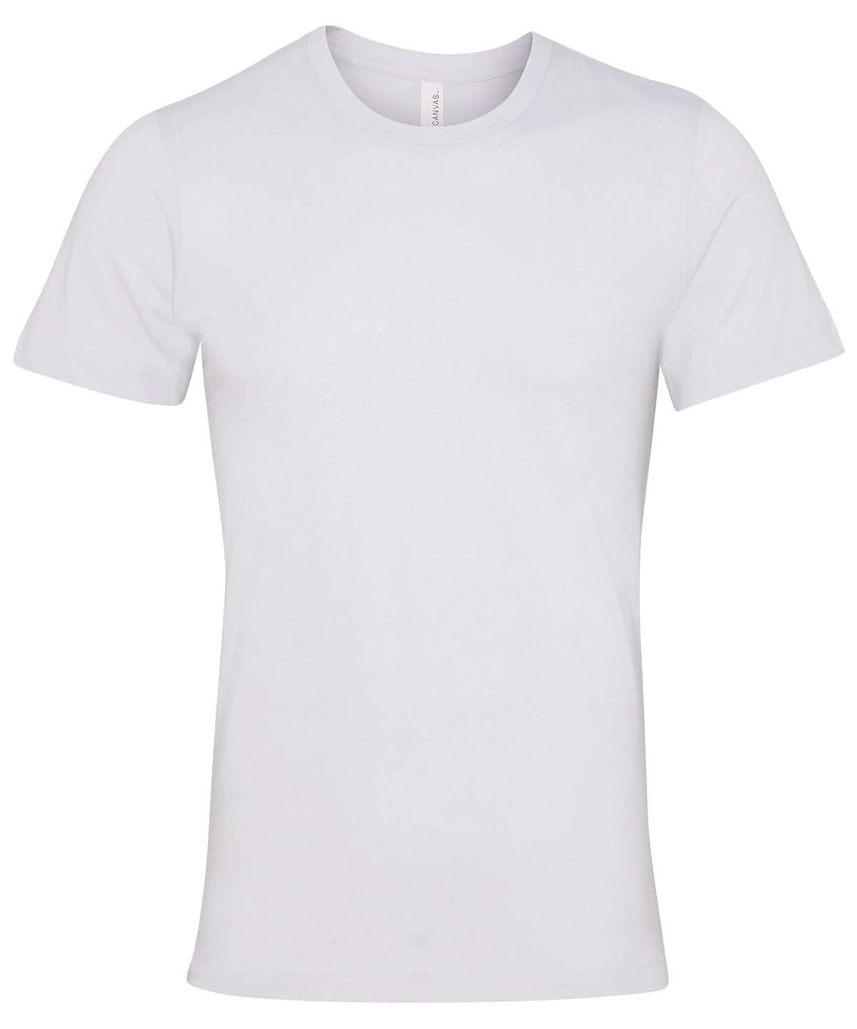 Bella Canvas Unisex Jersey crew neck t shirt Ash CV001 - Ash - Customisable T-Shirts