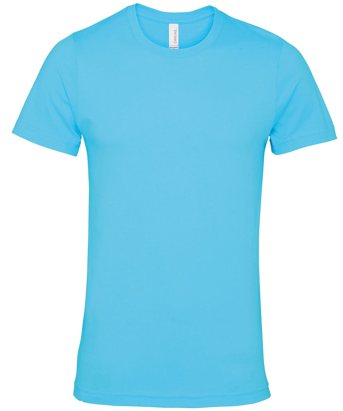 Bella Canvas Unisex Jersey crew neck t shirt Turquoise CV001 - Turquoise - Customisable T-Shirts