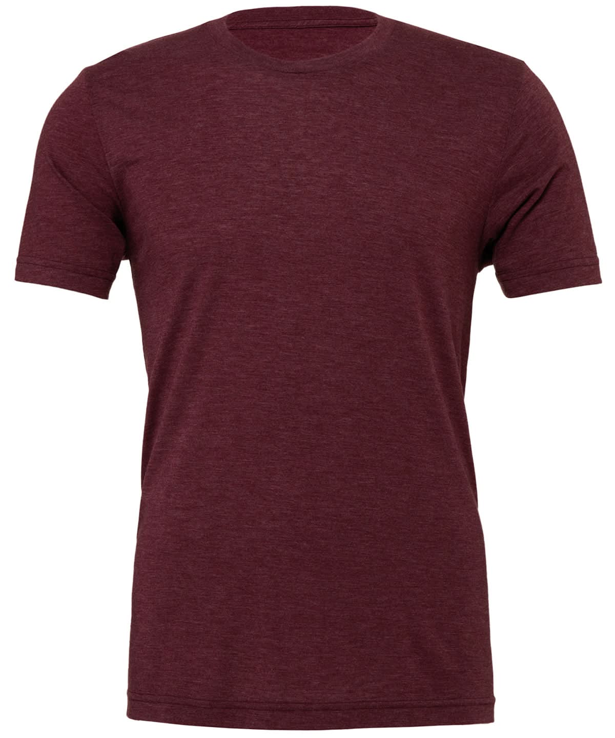 Bella Canvas Unisex triblend crew neck t shirt Maroon Triblend CV003 - Maroon Triblend - Customisable T-Shirts