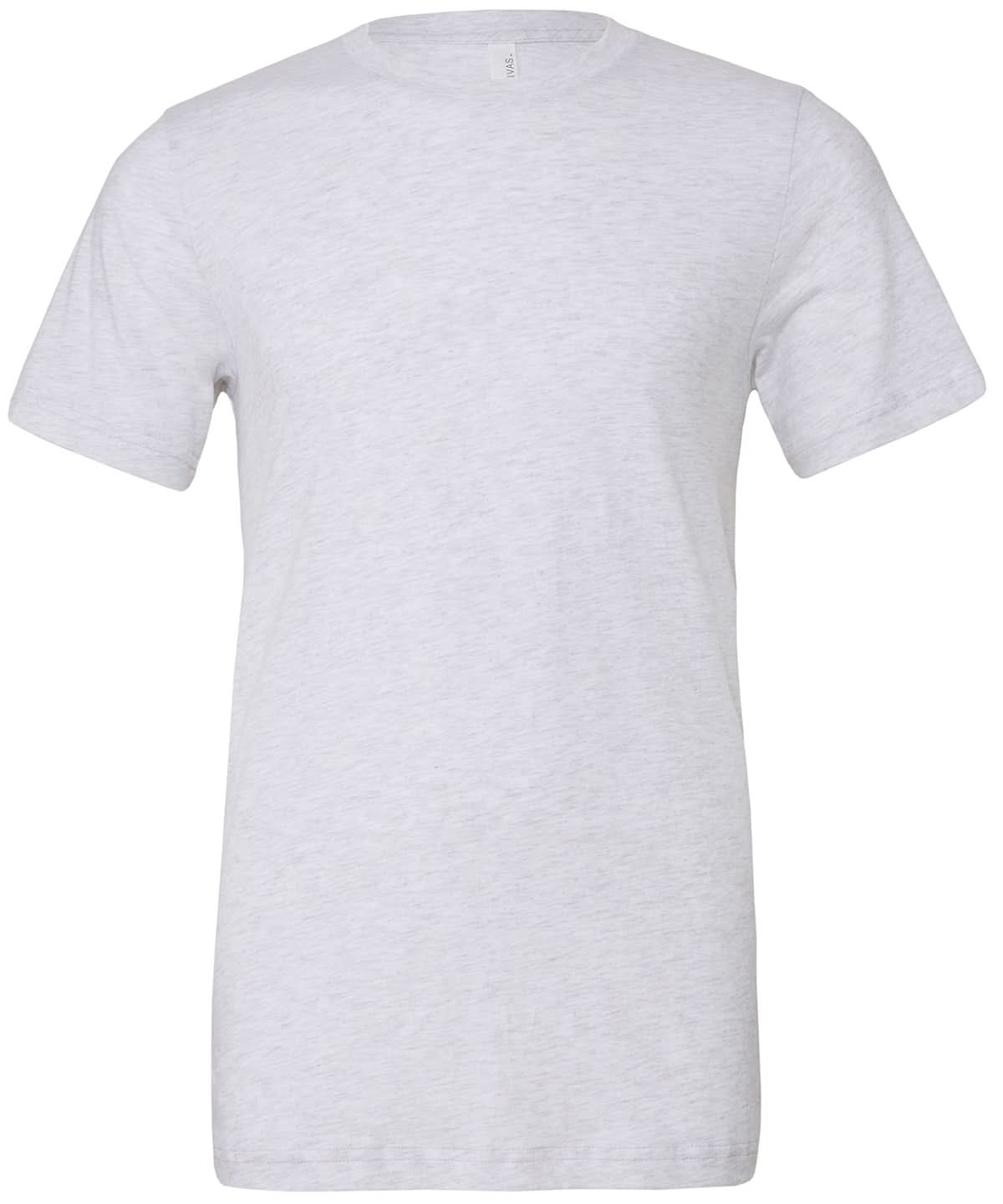 Bella Canvas Unisex triblend crew neck t shirt White Fleck Triblend CV003 - White Fleck Triblend - Customisable T-Shirts