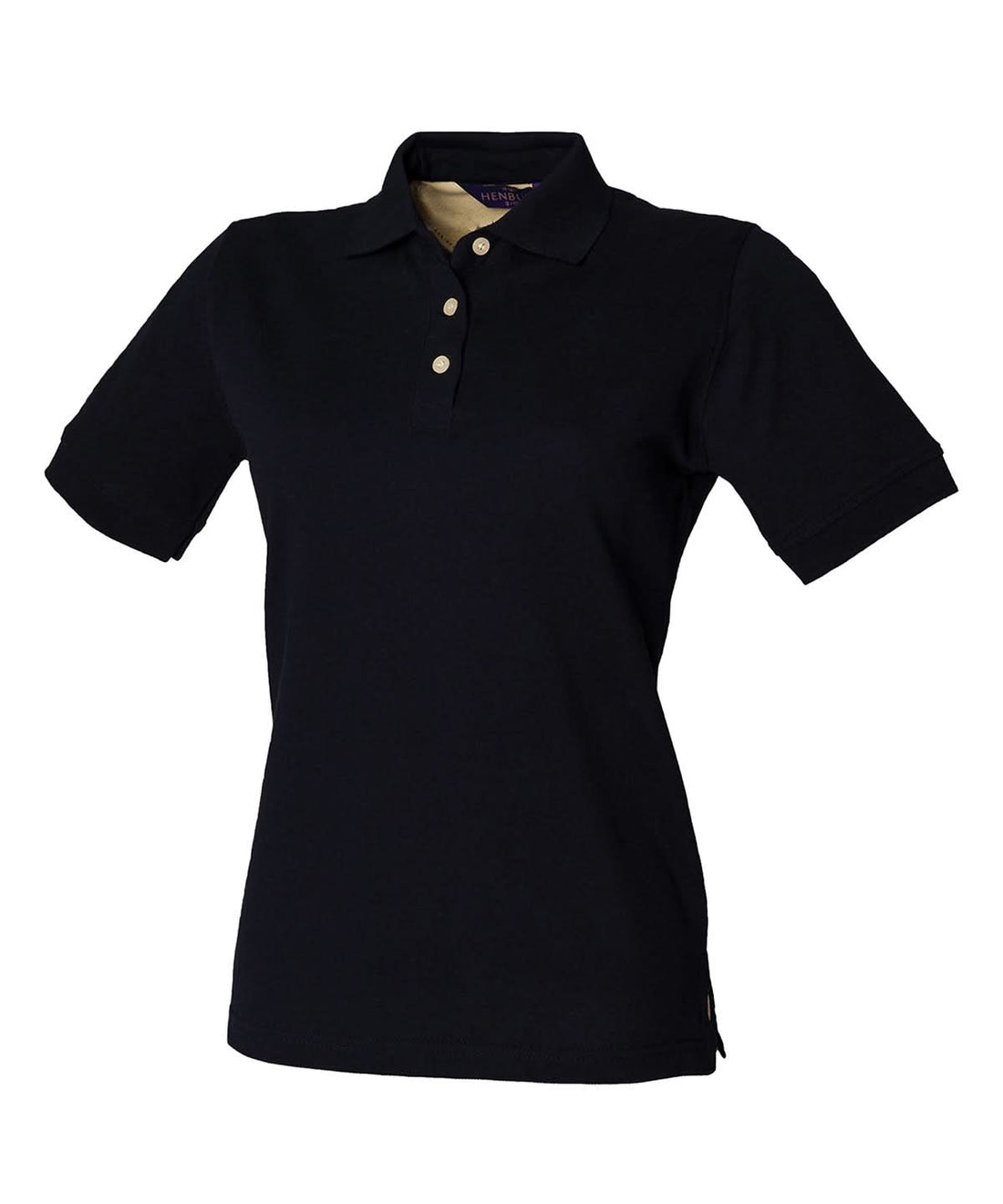 Henbury WomenS Classic Cotton Piqu Polo Shirt HB121 - Navy - Customisable Polos