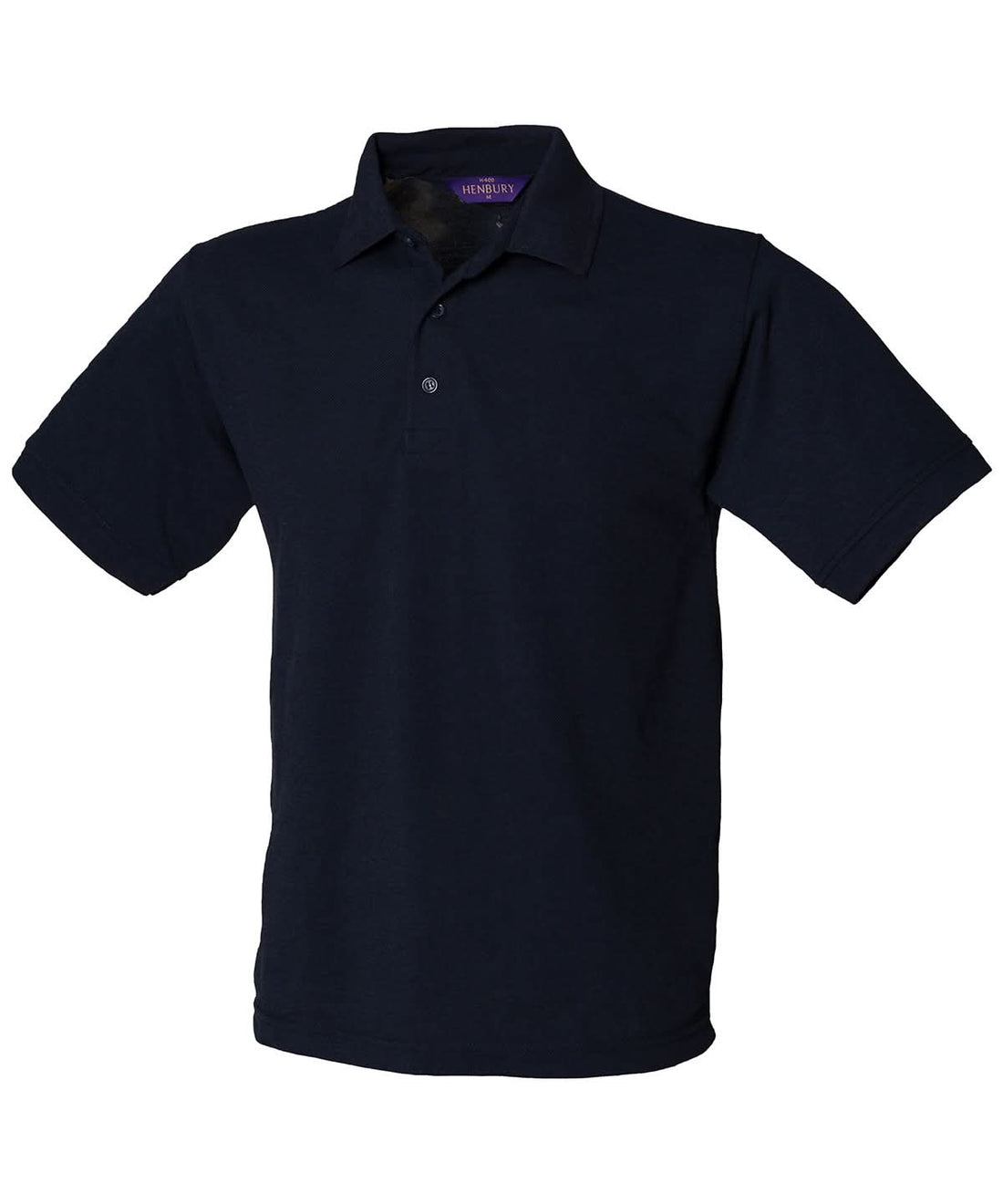Henbury 6535 Classic Piqu Polo Shirt Navy HB400 - Navy - Customisable Polos
