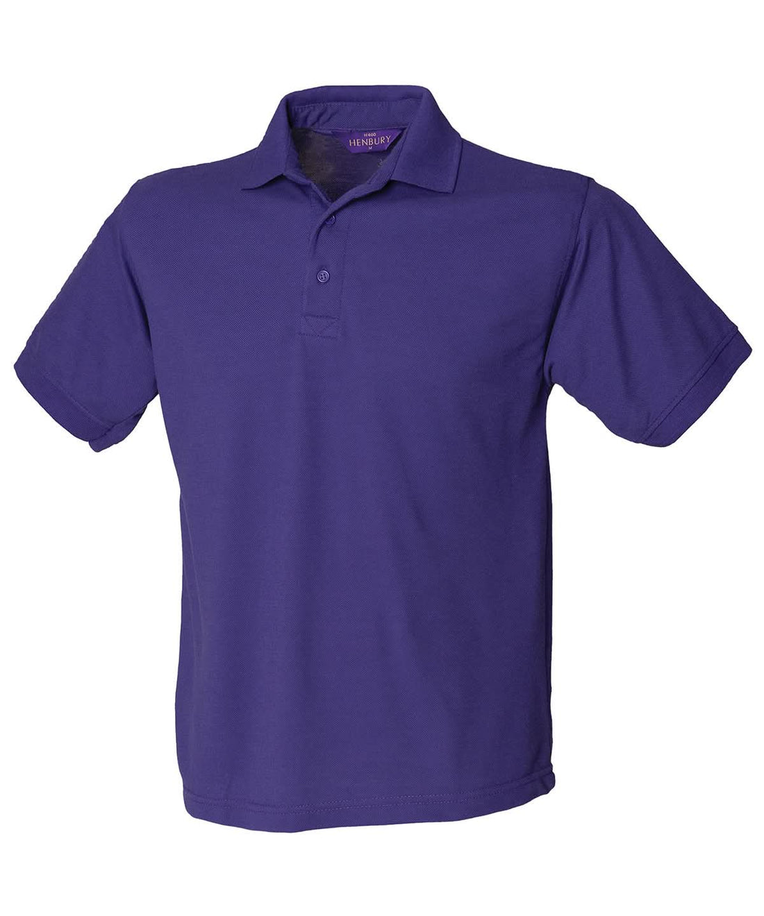 Henbury 6535 Classic Piqu Polo Shirt Purple HB400 - Purple - Customisable Polos