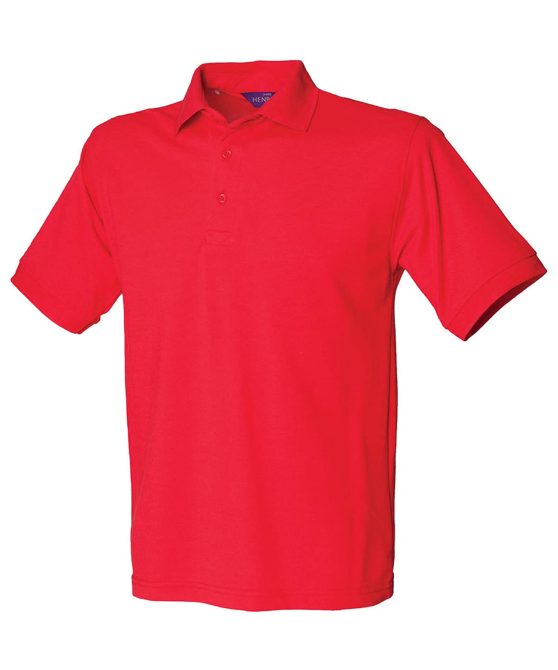 Henbury 6535 Classic Piqu Polo Shirt Red HB400 - Red - Customisable Polos