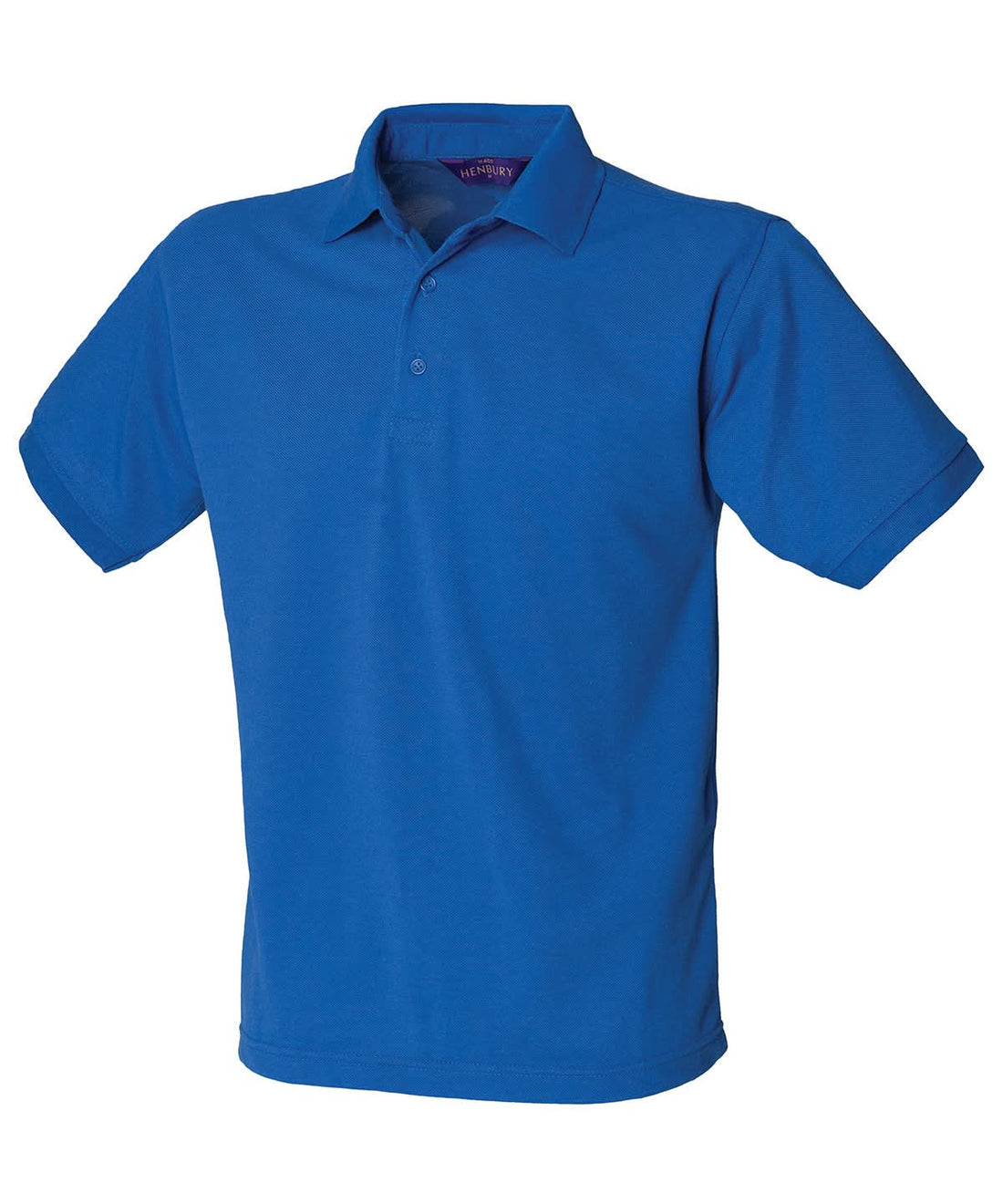 Henbury 6535 Classic Piqu Polo Shirt Royal HB400 - Royal - Customisable Polos