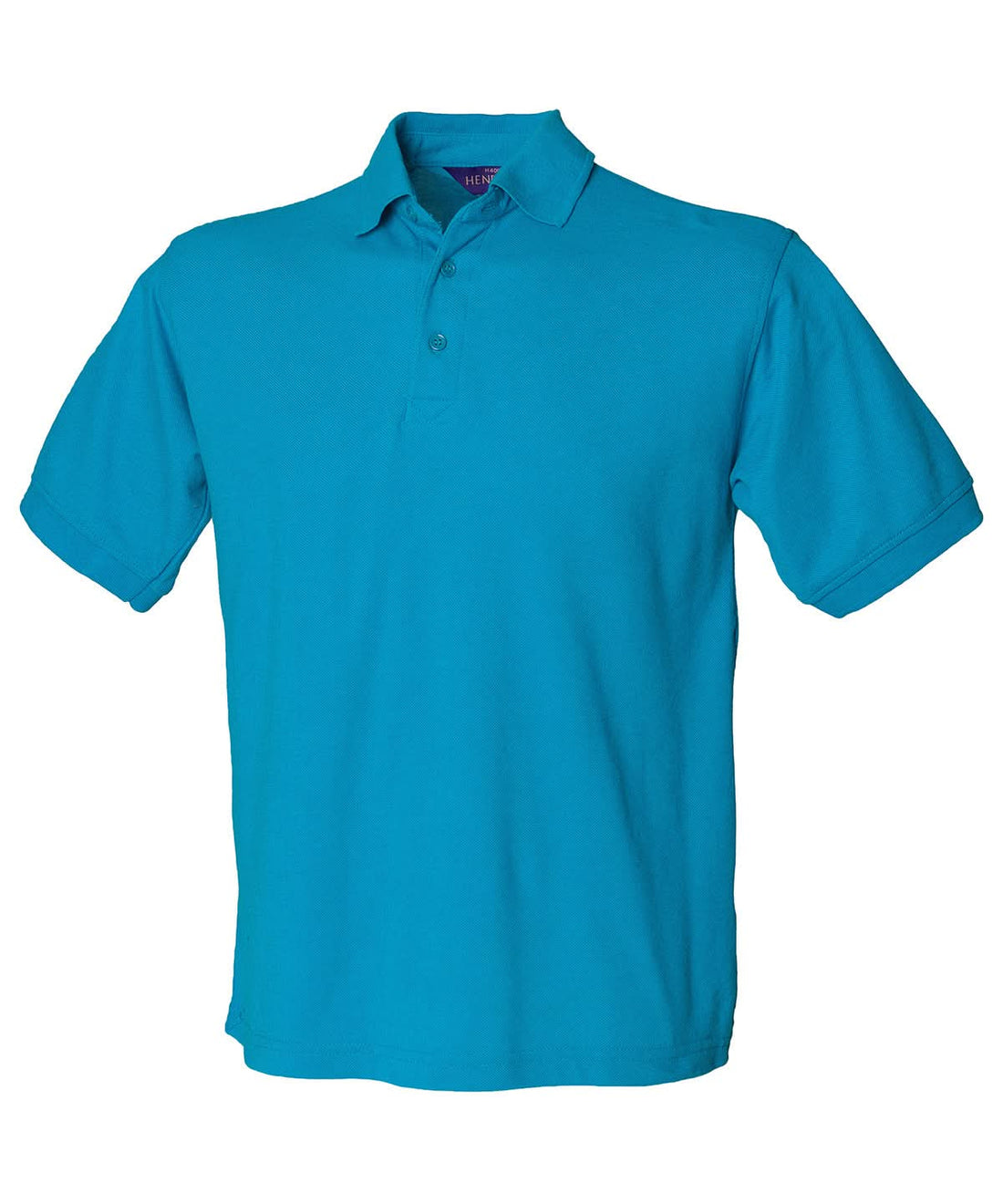 Henbury 6535 Classic Piqu Polo Shirt Turquoise HB400 - Turquoise - Customisable Polos
