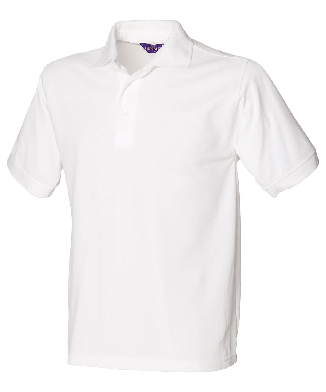 Henbury 6535 Classic Piqu Polo Shirt White HB400 - White - Customisable Polos