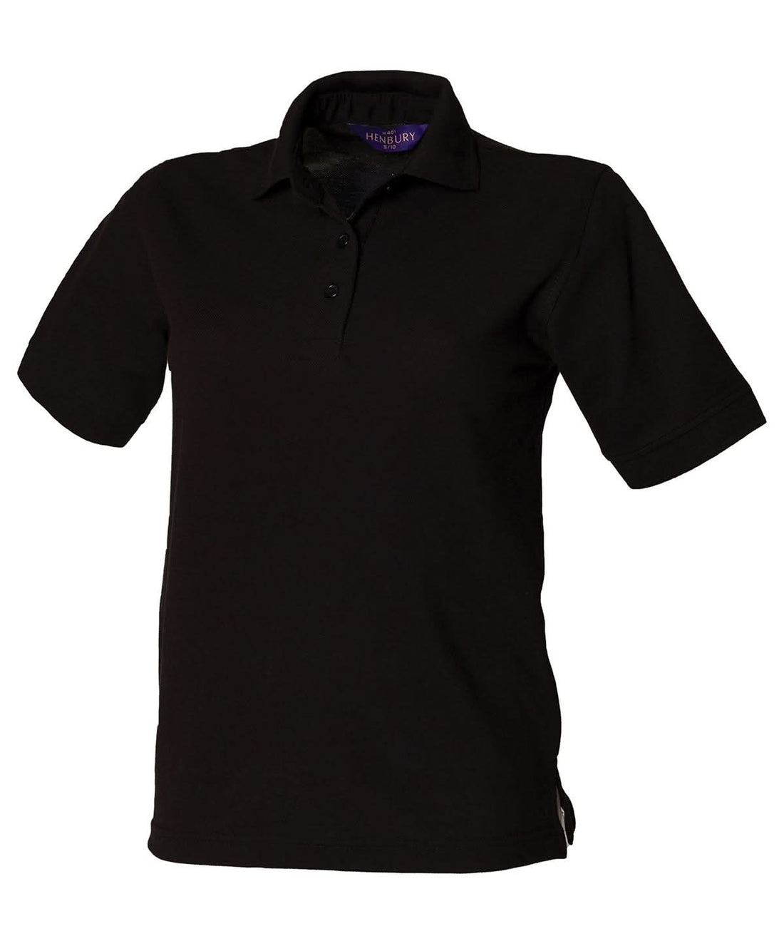 Henbury WomenS 6535 Polo Shirt HB401 - Black - Customisable Polos