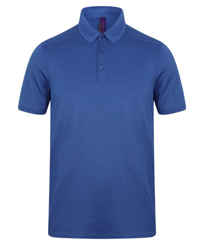 Henbury Stretch Polo Shirt With Wicking Finish Slim Fit HB460 - Royal - Customisable Polos