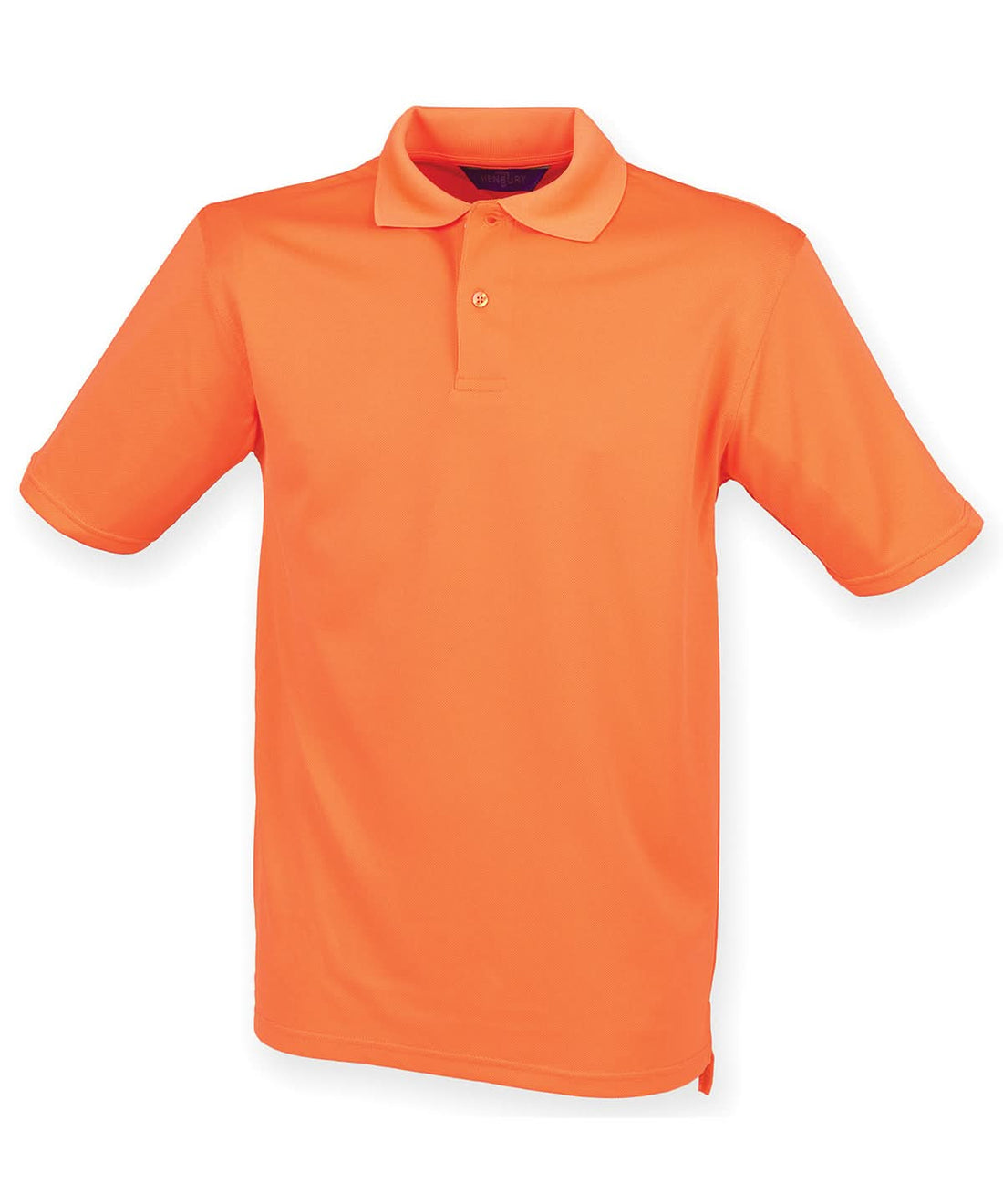 Henbury Coolplus Polo Shirt Bright Orange HB475 - Bright Orange - Customisable Polos
