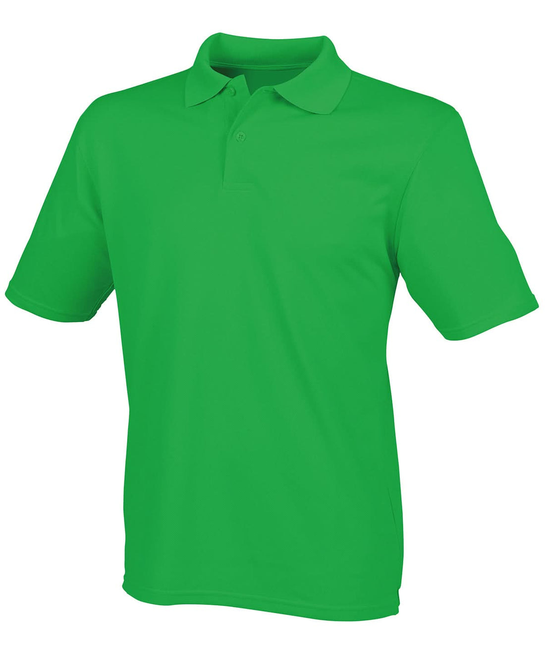 Henbury Coolplus Polo Shirt Kelly Green HB475 - Kelly Green - Customisable Polos