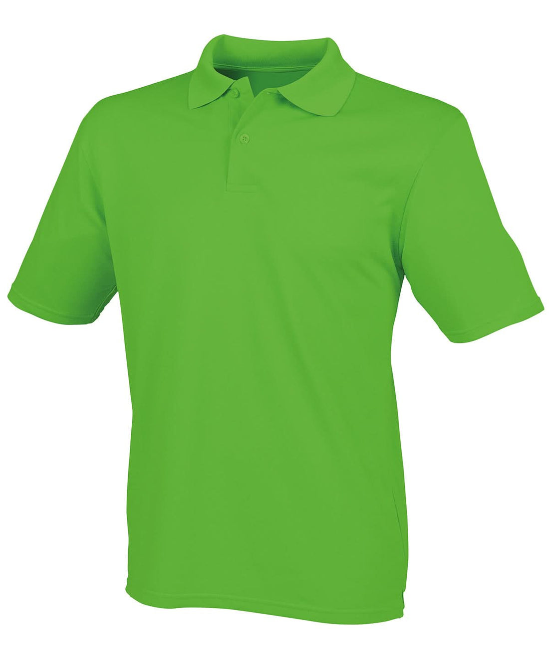 Henbury Coolplus Polo Shirt Lime Green HB475 - Lime Green - Customisable Polos