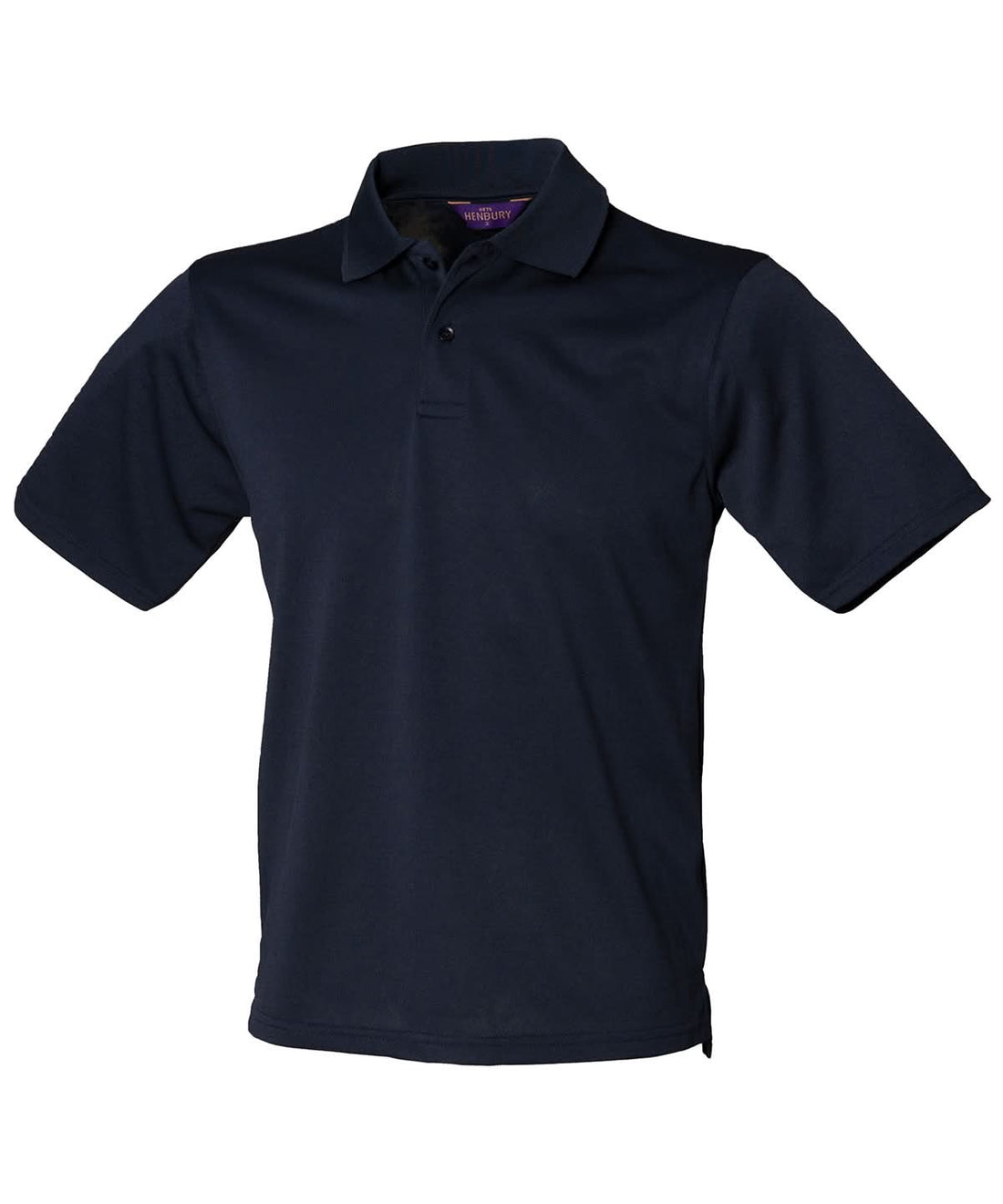 Henbury Coolplus Polo Shirt Navy HB475 - Navy - Customisable Polos