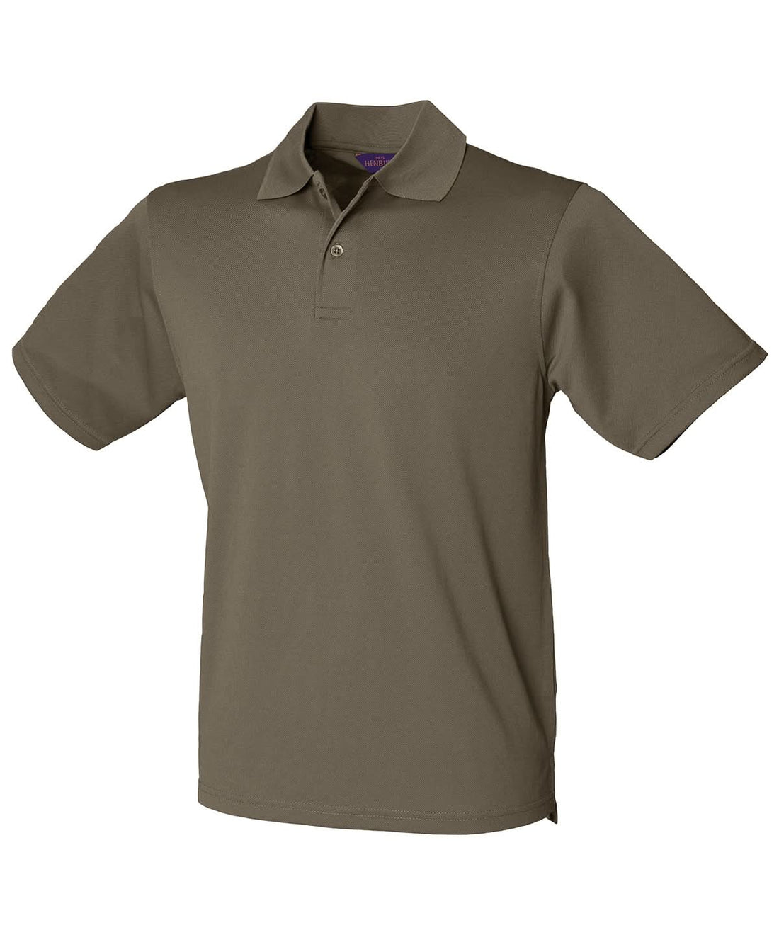 Henbury Coolplus Polo Shirt Olive HB475 - Olive - Customisable Polos