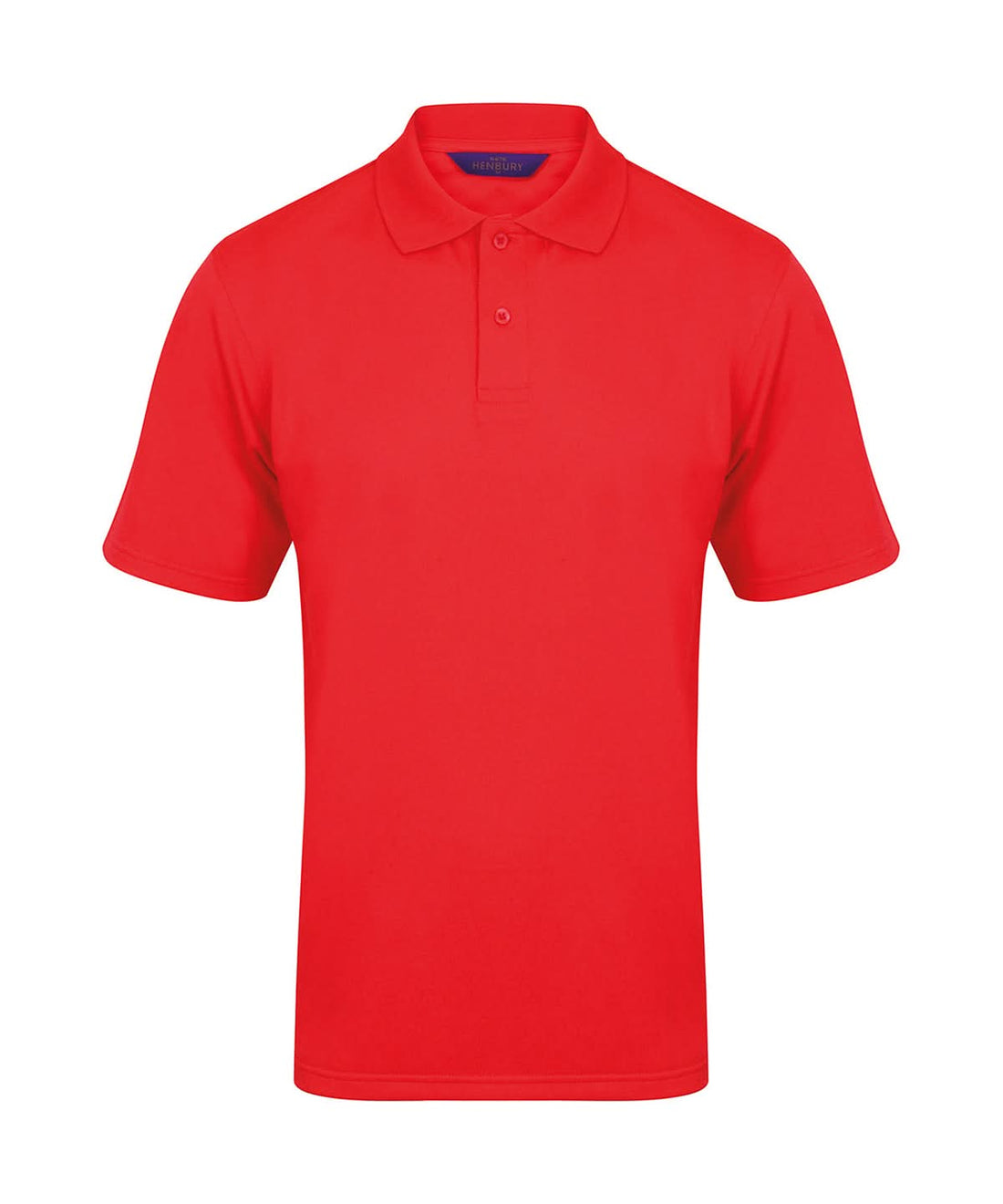 Henbury Coolplus Polo Shirt Red HB475 - Red - Customisable Polos