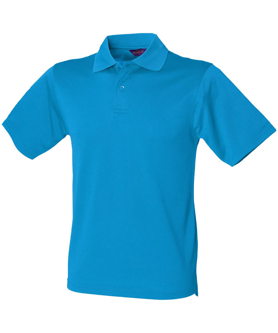 Henbury Coolplus Polo Shirt Sapphire Blue HB475 - Sapphire Blue - Customisable Polos