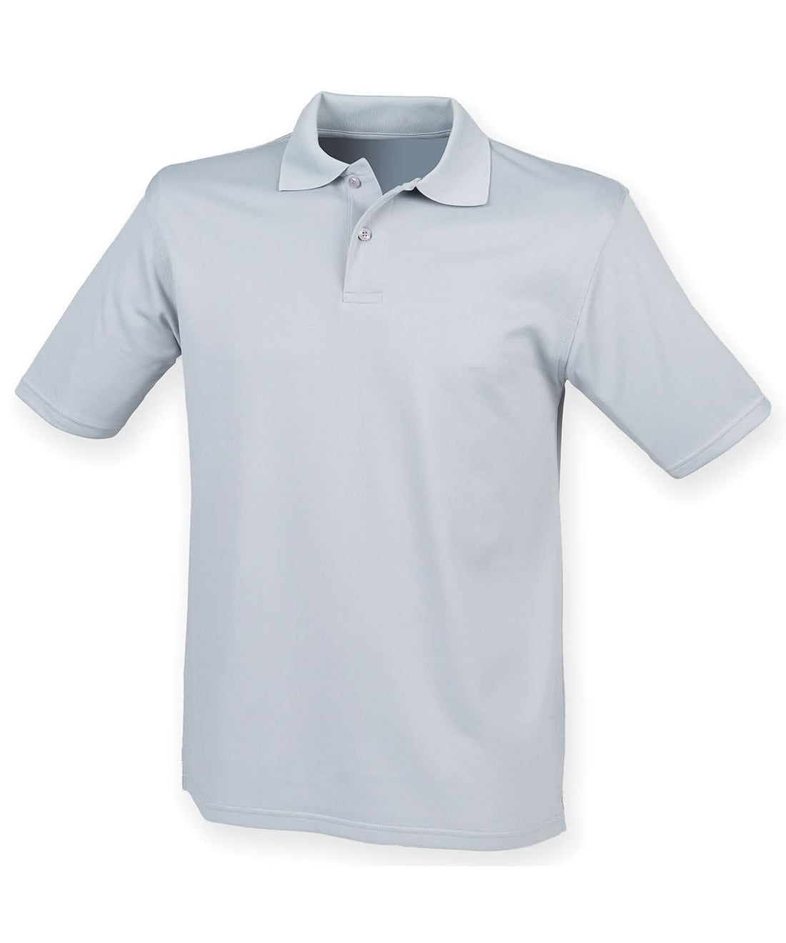 Henbury Coolplus Polo Shirt Silver Grey HB475 - Silver Grey - Customisable Polos