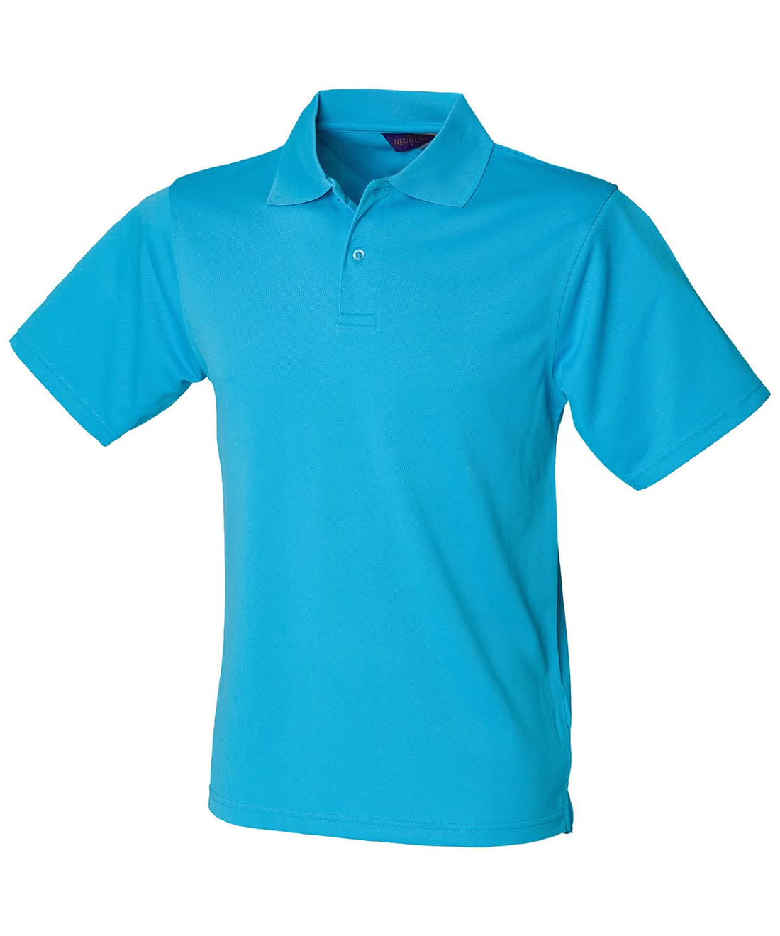 Henbury Coolplus Polo Shirt Turquoise HB475 - Turquoise - Customisable Polos