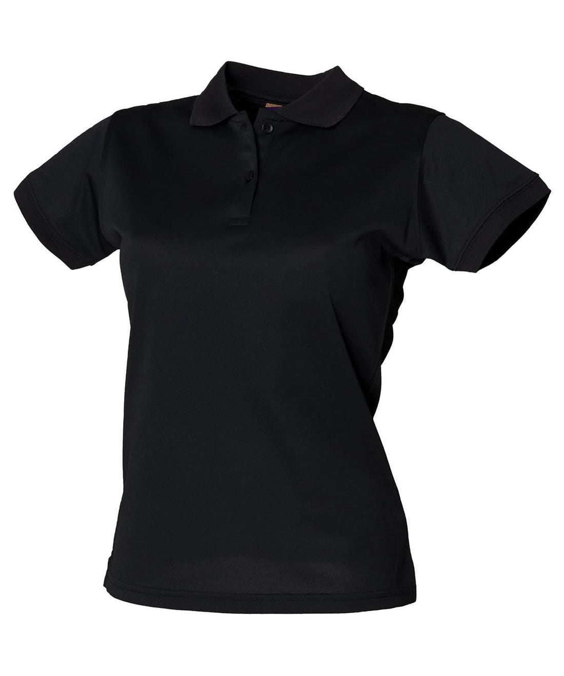 Henbury Womens Coolplus Polo Shirt Black HB476 - Black - Customisable Polos