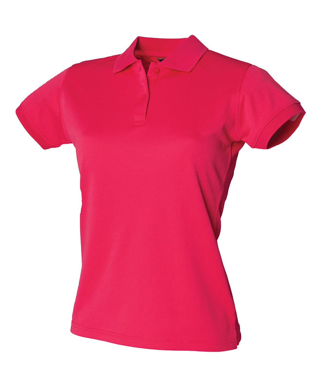 Henbury Womens Coolplus Polo Shirt Bright Pink HB476 - Bright Pink - Customisable Polos