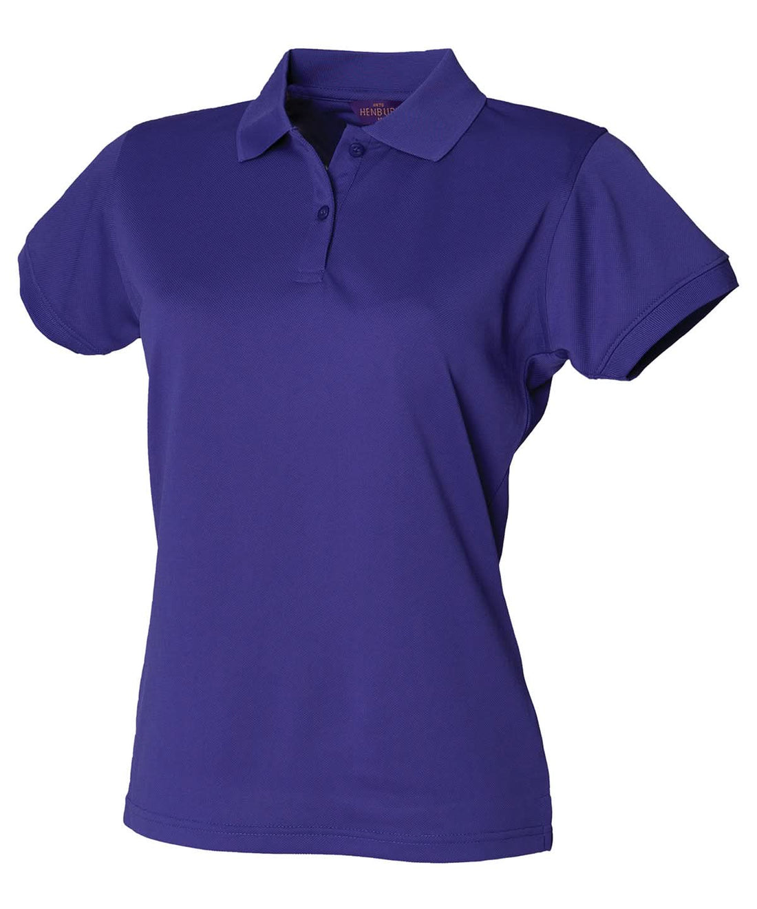 Henbury Womens Coolplus Polo Shirt Bright Purple HB476 - Bright Purple - Customisable Polos