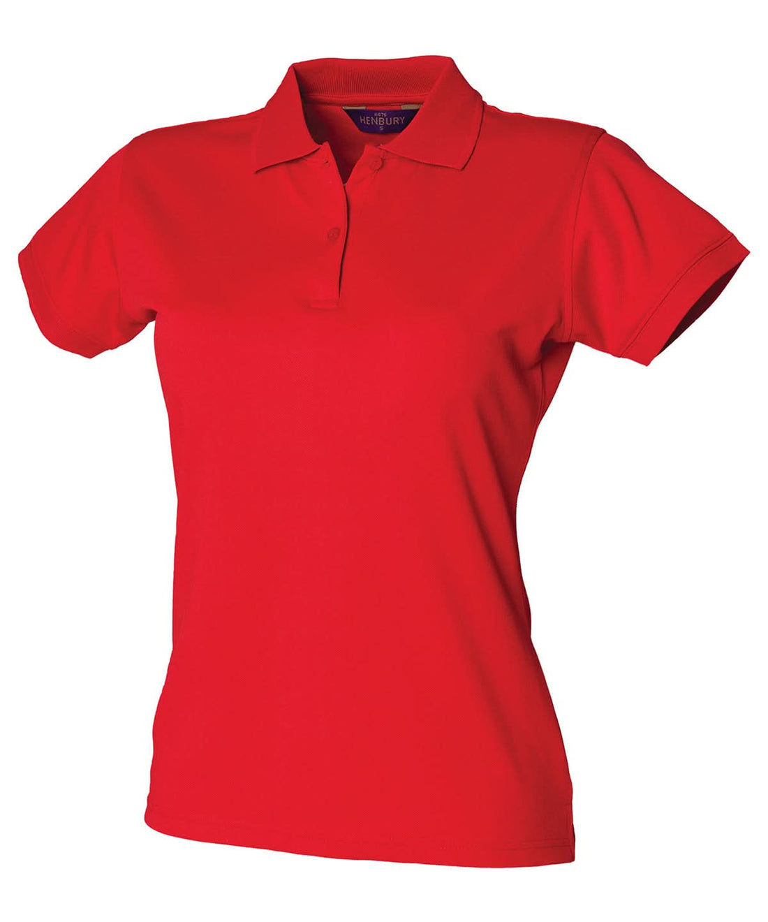 Henbury Womens Coolplus Polo Shirt Classic Red HB476 - Classic Red - Customisable Polos