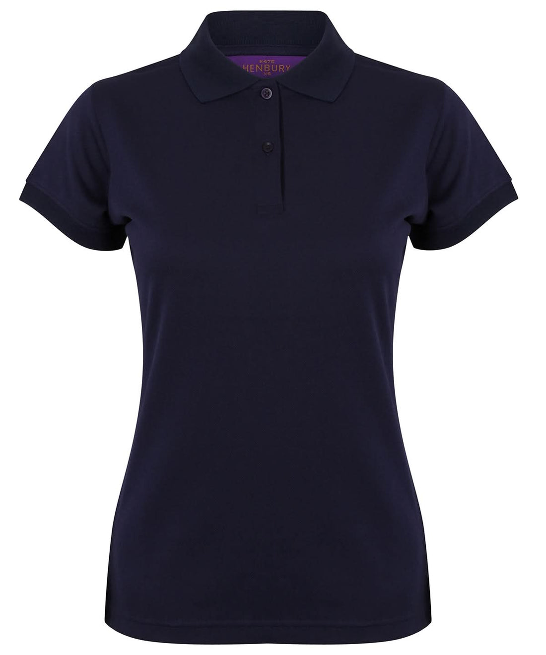 Henbury Womens Coolplus Polo Shirt Oxford Navy HB476 - Oxford Navy - Customisable Polos