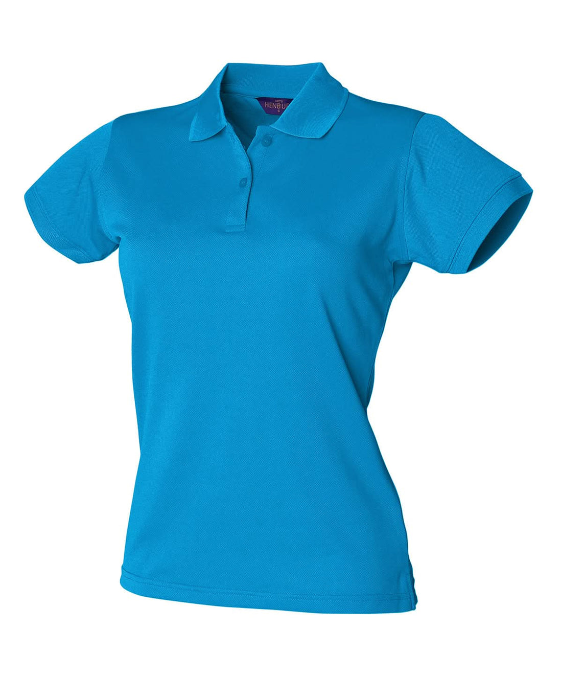 Henbury Womens Coolplus Polo Shirt Sapphire Blue HB476 - Sapphire Blue - Customisable Polos