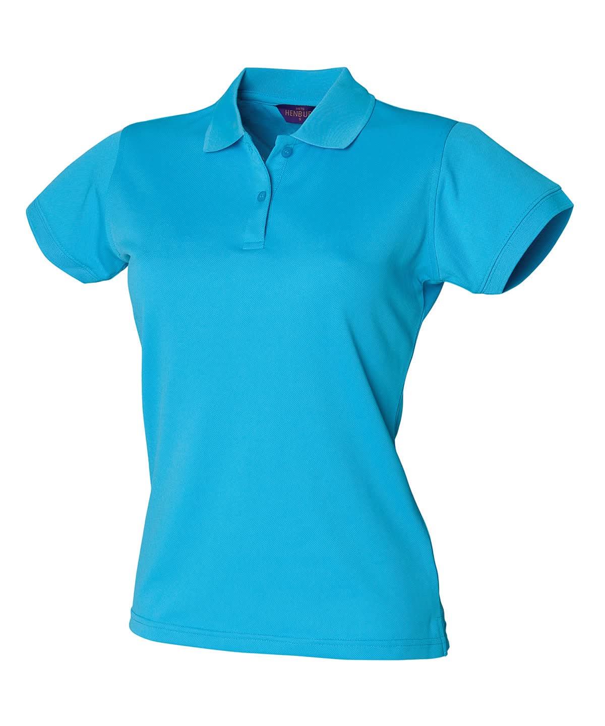 Henbury Womens Coolplus Polo Shirt Turquoise HB476 - Turquoise - Customisable Polos