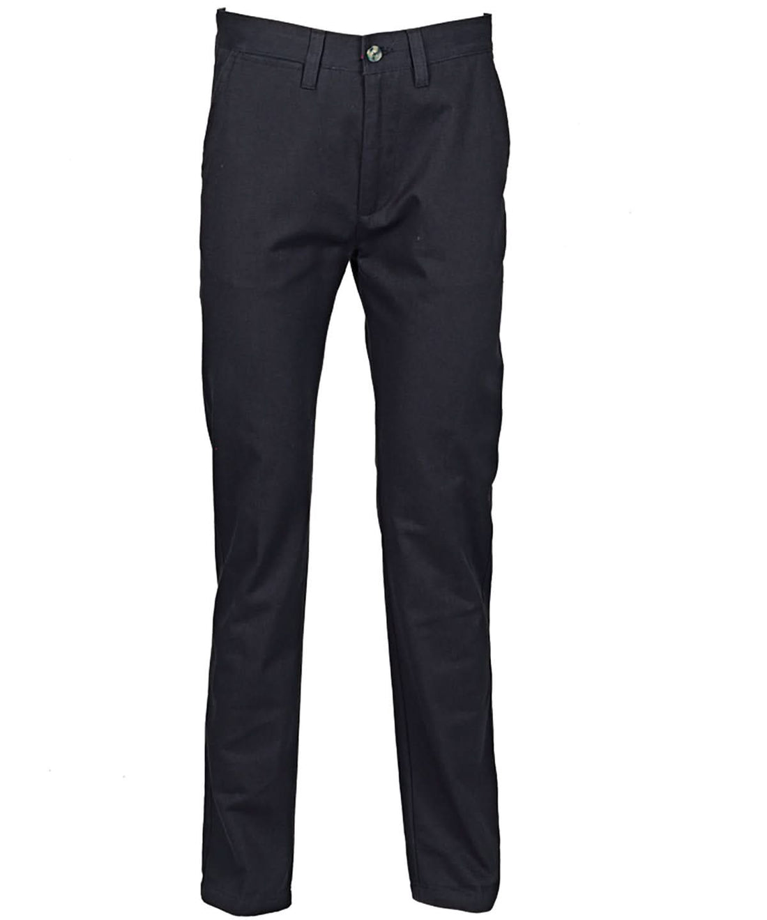 Henbury 6535 Flat Fronted Chino Trousers HB640 - Navy - Customisable Trousers