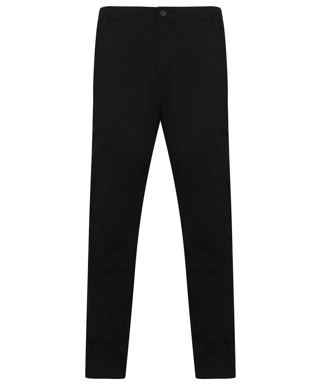 Henbury Stretch Chinos With Flex Waistband HB650 - Black - Customisable Chinos