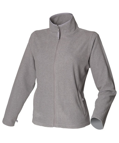 Henbury WomenS Microfleece Jacket HB851 - Heather Grey - Customisable Jackets