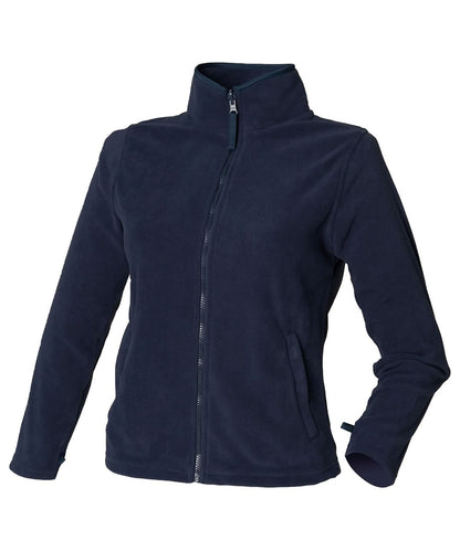 Henbury WomenS Microfleece Jacket HB851 - Navy - Customisable Jackets