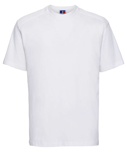Russell Short Sleeve Europe Workwear t shirt J010M - White - Customisable T-Shirts
