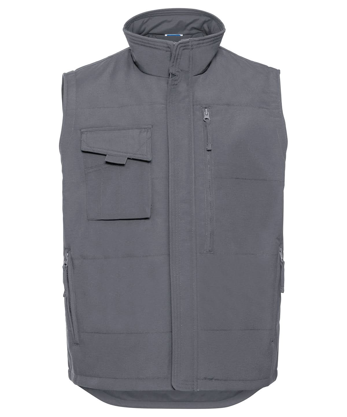 Russell Europe Heavy duty gilet J014M - Convoy Grey - Customisable Bodywarmers