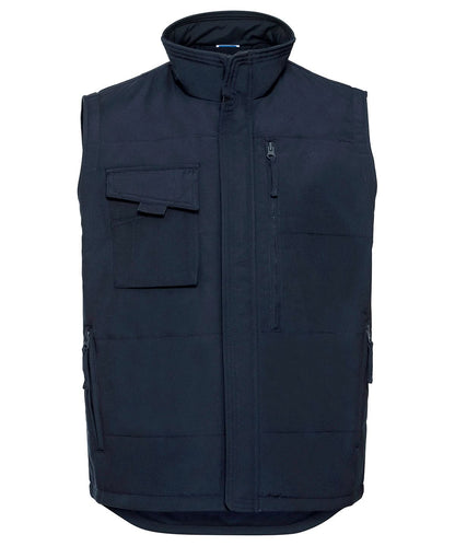 Russell Europe Heavy duty gilet J014M - French Navy - Customisable Bodywarmers