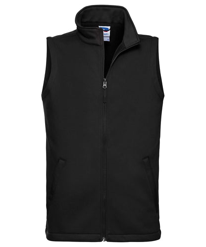 Russell Europe Smart softshell gilet J041M - Black - Customisable Bodywarmers