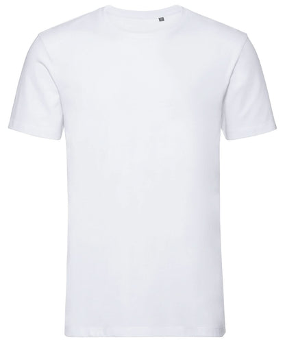Russell Short Sleeve Europe Pure organic tee J108M - White - Customisable T-Shirt