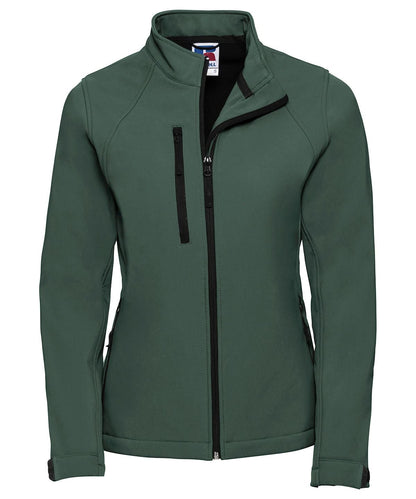 Russell Europe Womens softshell jacket J140F - Bottle Green - Customisable Softshell Jacket