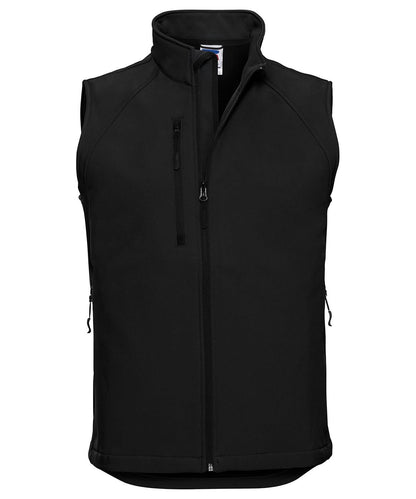 Russell Europe Softshell gilet J141M - Black - Customisable Gilets &amp; Body Warmers