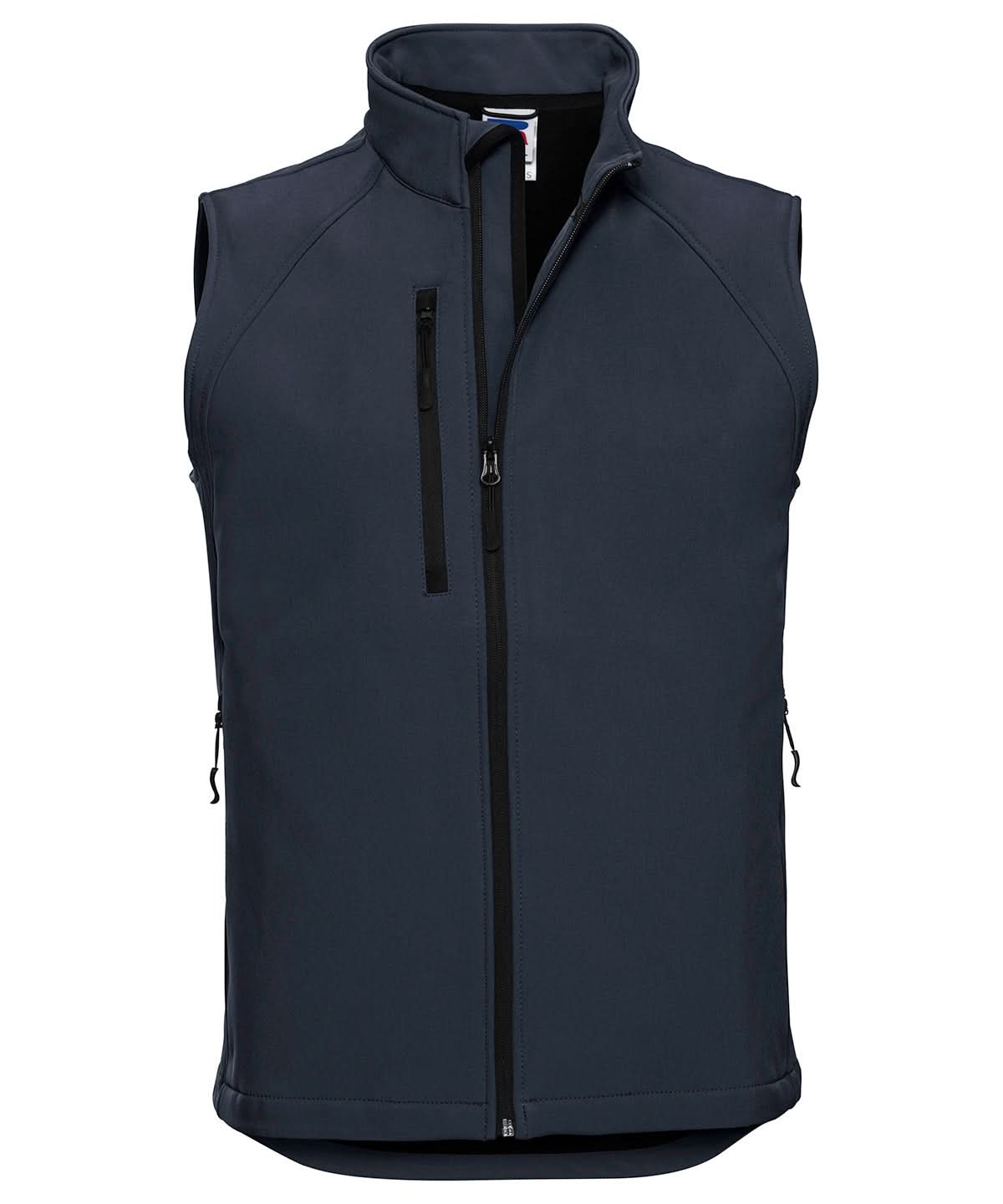 Russell Europe Softshell gilet J141M - French Navy - Customisable Gilets &amp; Body Warmers