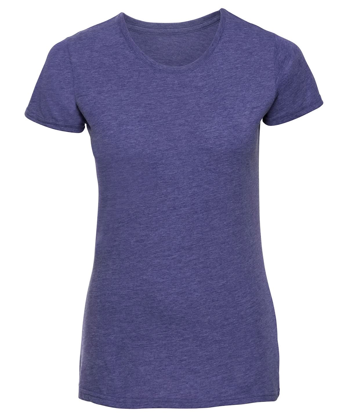 Russell Short Sleeve Europe Womens HD T j165f - Purple Marl XS - Customisable T-Shirts