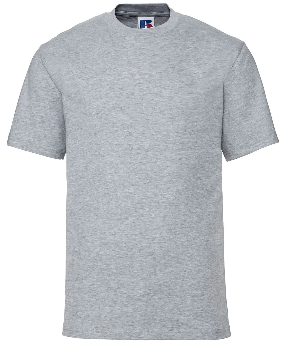 Russell Short Sleeve Europe Super Ringspun Classic T Shirt Light Oxford J180M - Light Oxford - Customisable T-Shirt