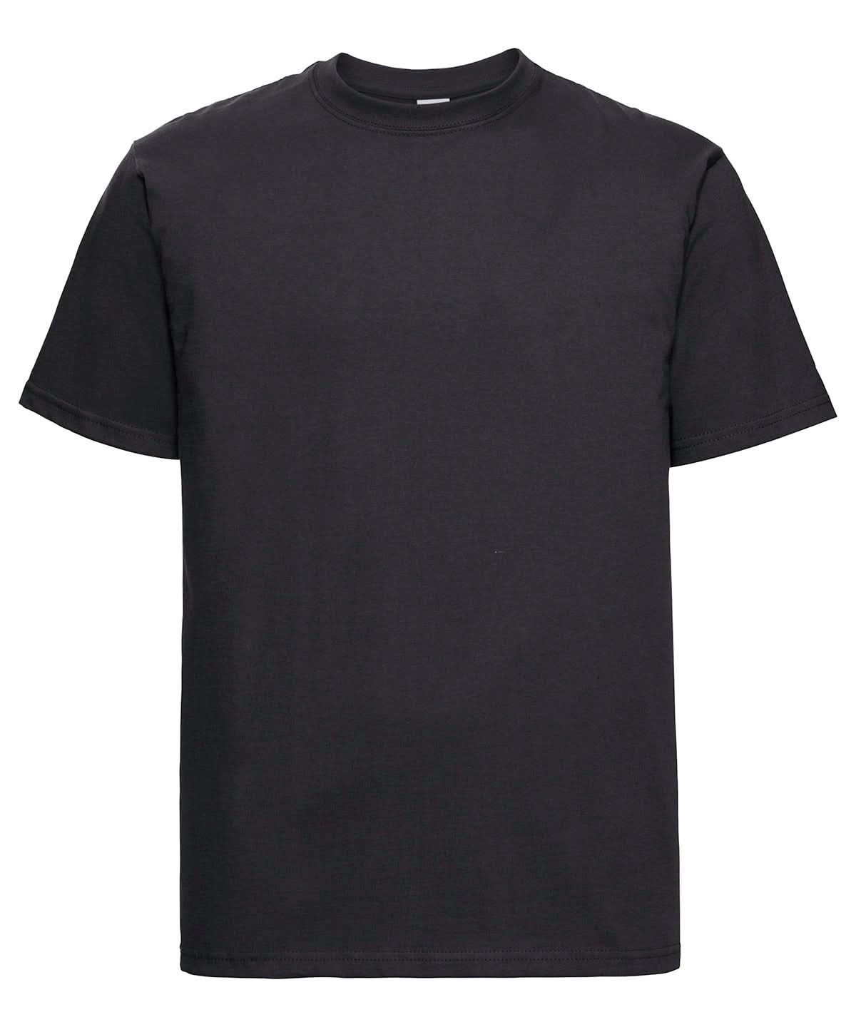 Russell Short Sleeve Europe Classic heavyweight ringspun t shirt J215M - Black - Customisable T-Shirts