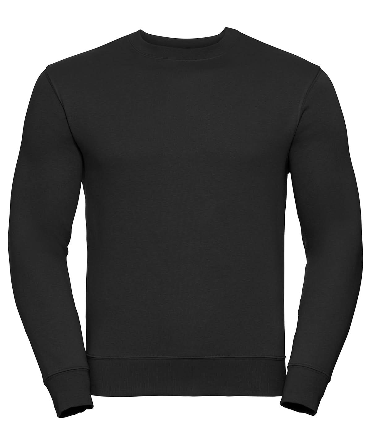 Russell Europe Set in Sleeve Sweatshirt Black J262M - Black - Customisable Sweatshirts