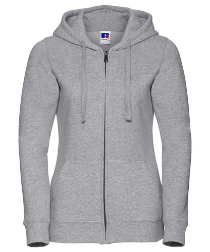 Russell Europe Womens authentic zipped hooded sweatshirt j266f - Light Oxford - Customisable Sweatshirts