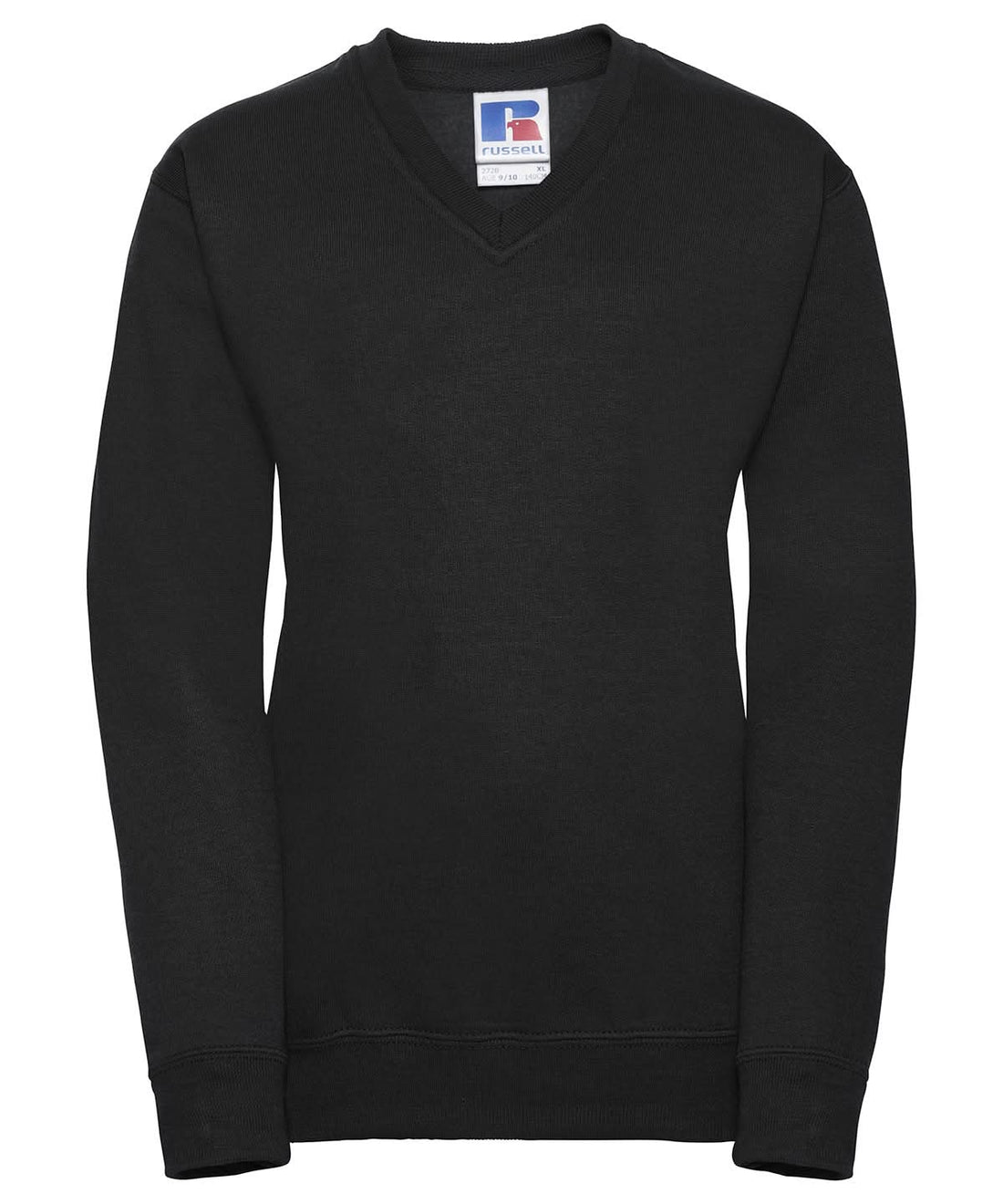 Russell Europe Kids v neck sweatshirt J272B - Black - Customisable Sweatshirts